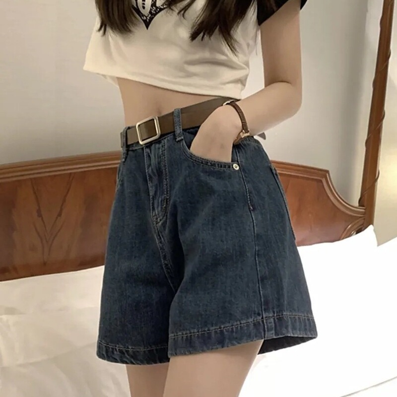 American Hot Girl Super Shorts 2025 Blue Jeans Women's Summer High Waist Slim Slim Straight Pants Hot Pants American Hot Girl Super Shorts 2025 Blue Jeans Women's Summer High Waist Slim Slim Straight Pants Hot Pants
