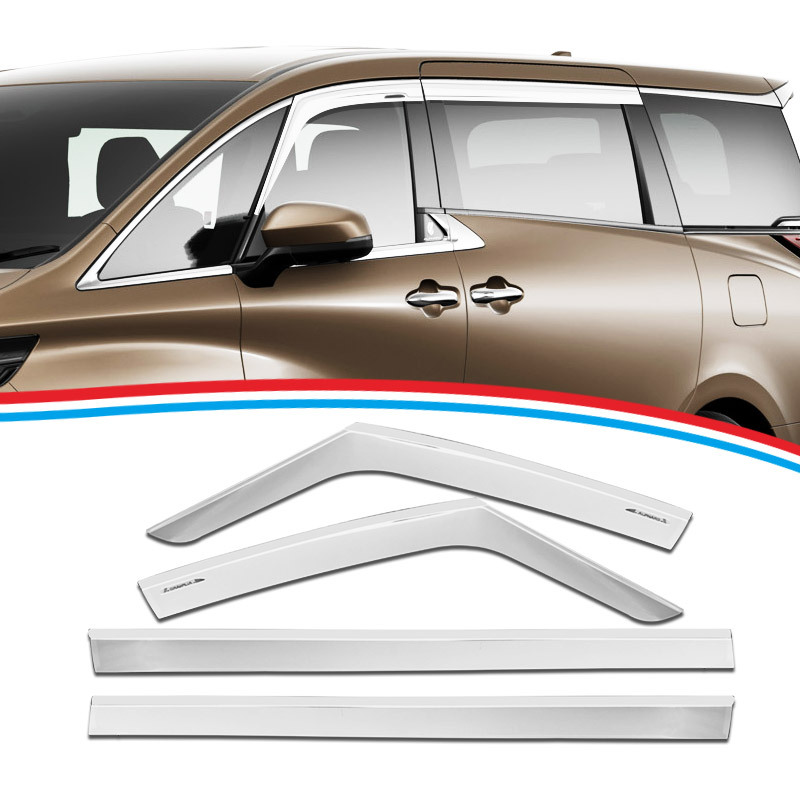 Aplicable Elfa Ventana de coche cubierta por la lluvia Toyota Alphard Vellfire Ventana Deflector