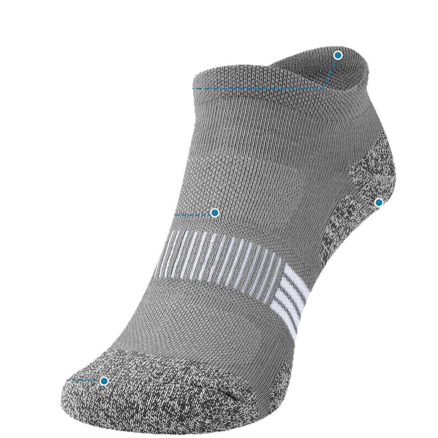 スポーツの靴下の男性のショートソックスの耳の滑り止めのバドミントンのバスケットボールのタオルの底のマラソンの専門のランニングの靴下の圧縮の靴下