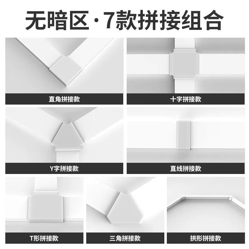LED прямоугольная лампа для офиса под капот