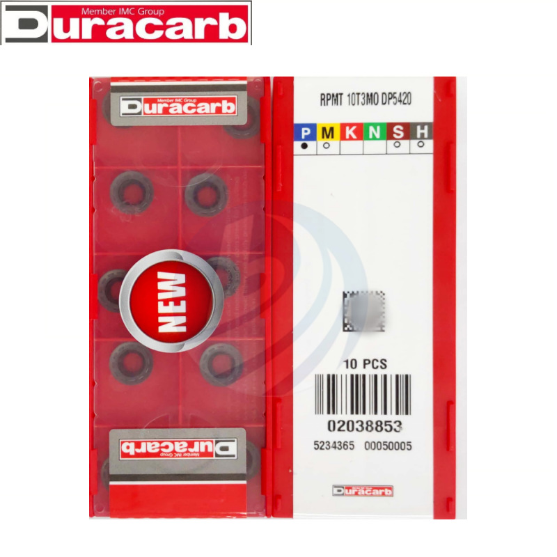 原装杜龙卡普RPMT10T3MO   DP5320/5420钢件不锈钢数控R5圆铣刀片