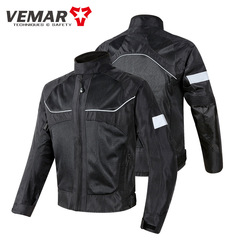 Motorcycle riding clothing summer anti-fall clothing for men and women reflective mesh breathable motorcycle clothing four-season jacket racing clothing