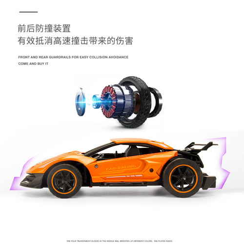 Cross-border Amazon 2.4G Alloy Remote Control High-Speed Car 1:24 Children's Off-Road Sports Car Boy Remote Control Car Charging