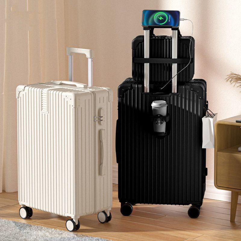Multifunctional Student Suitcase, Large Capacity, New Trolley Case, Strong and Durable Universal Wheel Suitcase, Thickened Password