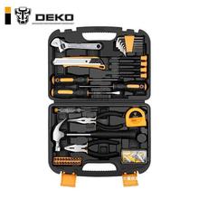 s它DEKO多功能实用家用工具箱套装 电工木工维修五金手动工具100