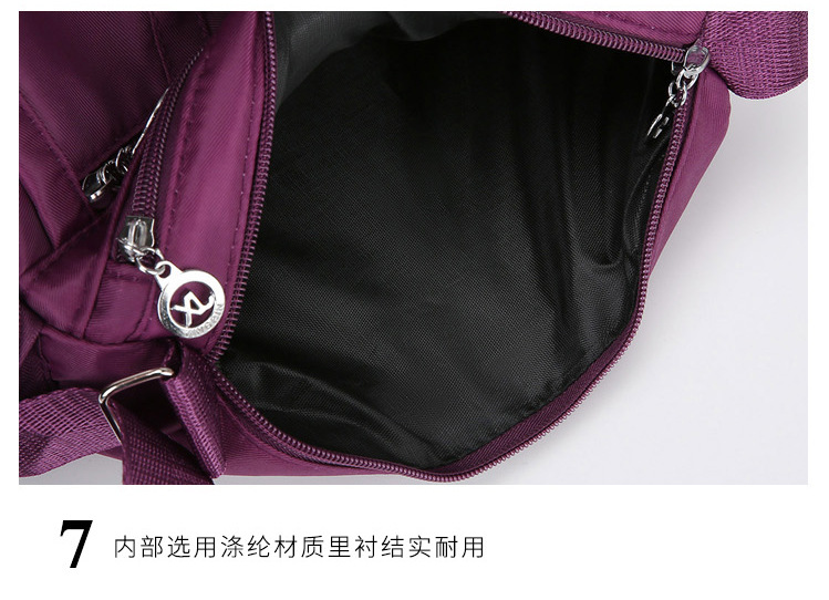 A new popular women's crossbody bag with multiple layers made of Oxford fabric, fashionable, casual and trendy. It's a single-shoulder bag for middle-aged and elderly mothers undefined