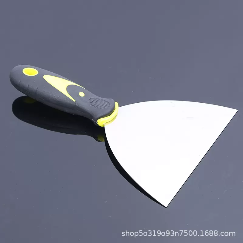 铲刀油灰刀双色胶柄不锈钢铲子美缝抹泥清洁铲刮刀五金工具批发