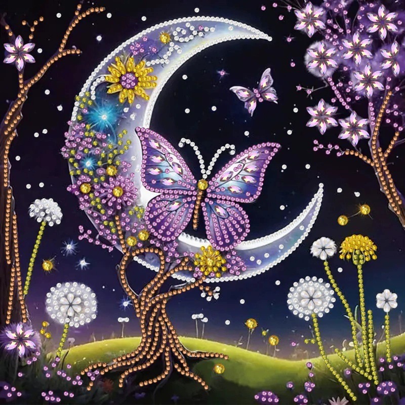 Pintura de Diamantes 5D con Forma Irregular de Princesa de Fantasía, Pintura de Diamantes DIY, Pintura de Diamantes con Puntos de Cristal, 30×30