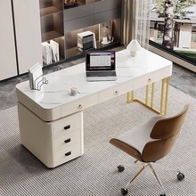 轻奢时尚岩板电脑桌现代家用办公院咨询桌新款电脑办公桌