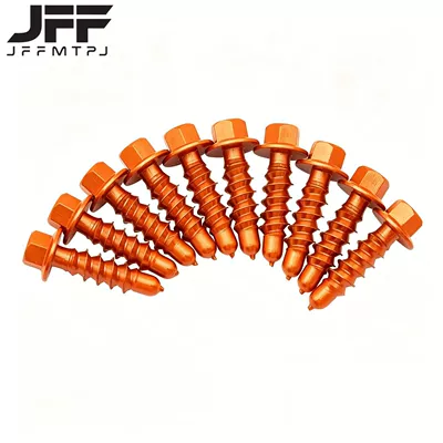 Suitable for KTM plastic guard plate shell appearance decoration screws Huswana GASGA off-road modification accessories (Motorcycle frame) - orange-car-body-10-pieces