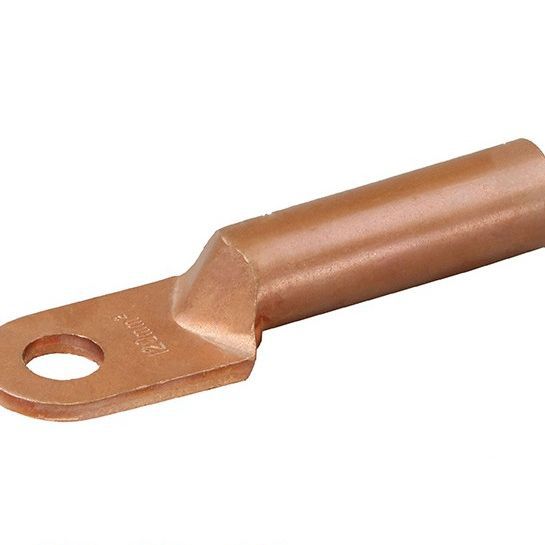 厂家直供铜接头线耳紫铜镀锡厂标铜接管接线DT铜鼻子平方接线端子