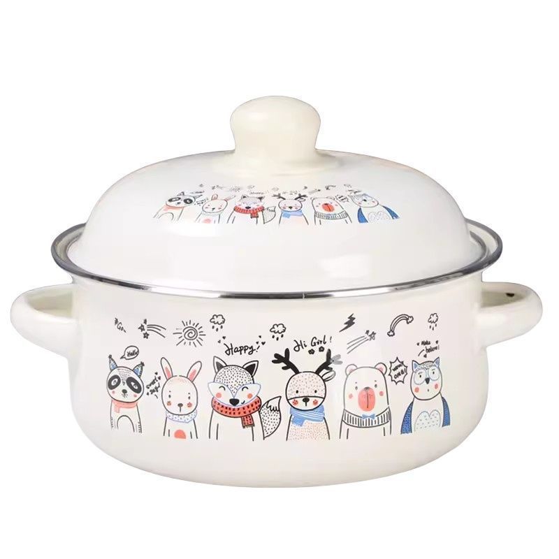 espesamiento de tres piezas de conjunto de cocina de dos orejas de cocina de cocción de cocina