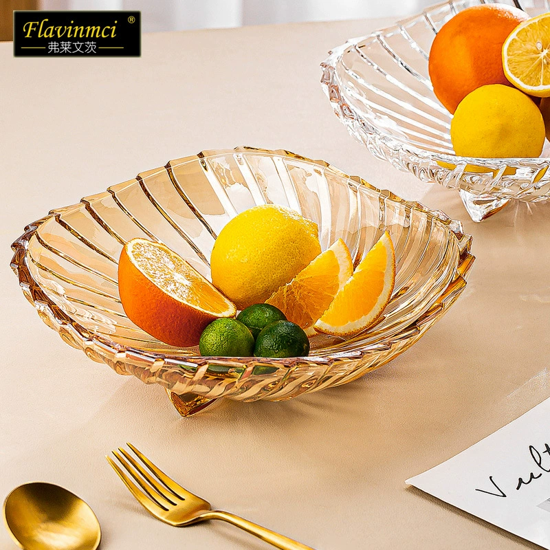 Оптовый дисков с фруктами стекло Flevinz Family Living Room Tea Maximum Dry Fruit Drives and European Creative Transparent Fruit Disk