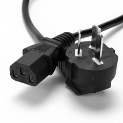 Standard product power cord, household appliance three-prong power cord, rice cooker, monitor, computer plug cord