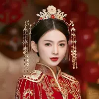 Головной убор Ming красный Hanfu корона для волос аксессуары для волос ручной работы изысканная длинная кисточка древний стиль шаг встряхивание супер фея голова корона ювелирные изделия