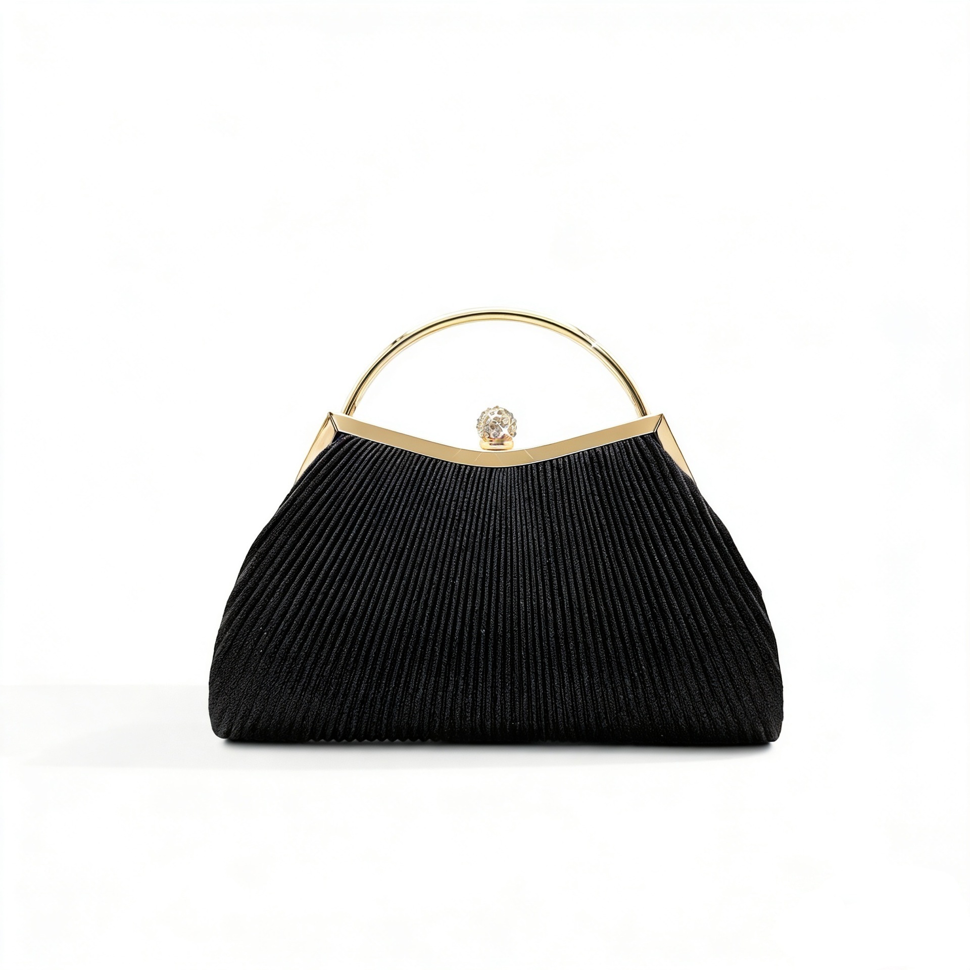 Bolsa de banquete de lujo ligera, bolsas de mano plegadas de diamantes, bolsas de fiesta de alta calidad al por mayor, bolsas de noche de moda