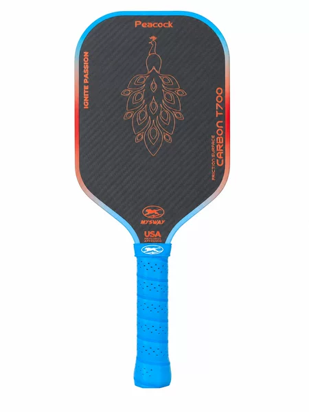 Cross-border exclusive carbon fiber pickleball paddles with honeycomb core and matte finish, professional factory direct sales