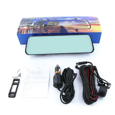 Driving recorder, with front and rear single/dual - 10inch-touchscreen-dual-lens