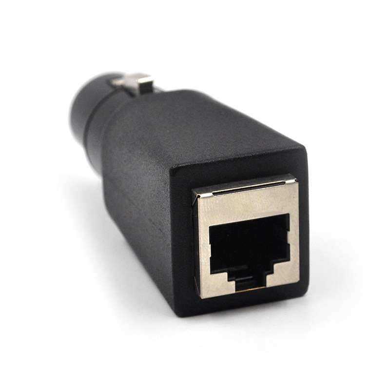 カードレスヘッド公5pin変換ネットワークケーブル変換コネクタrj45メス対xl r 5p雄プラグネットワークオーディオ変換器|undefined