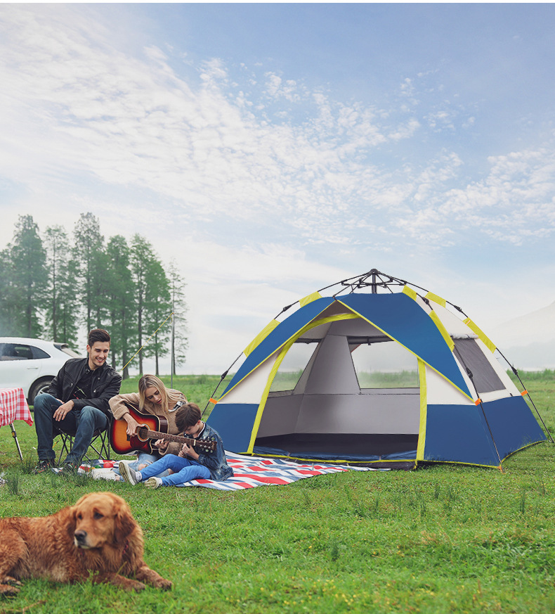 Clearance Explorer Tent Outdoor Fully Automatic Quick-Open Folding Windproof Portable Camping Gear Wholesale