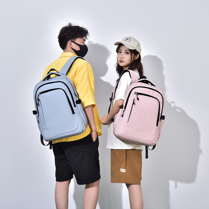 Mochila de estudiantes de moda coreana, mochila de negocios simple, mochila de hombro ligera, mochila de computadora simple de gran capacidad