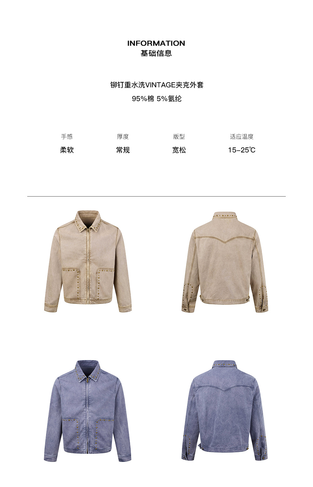 MADEEXTREME Rivet Washed Barn Jacket