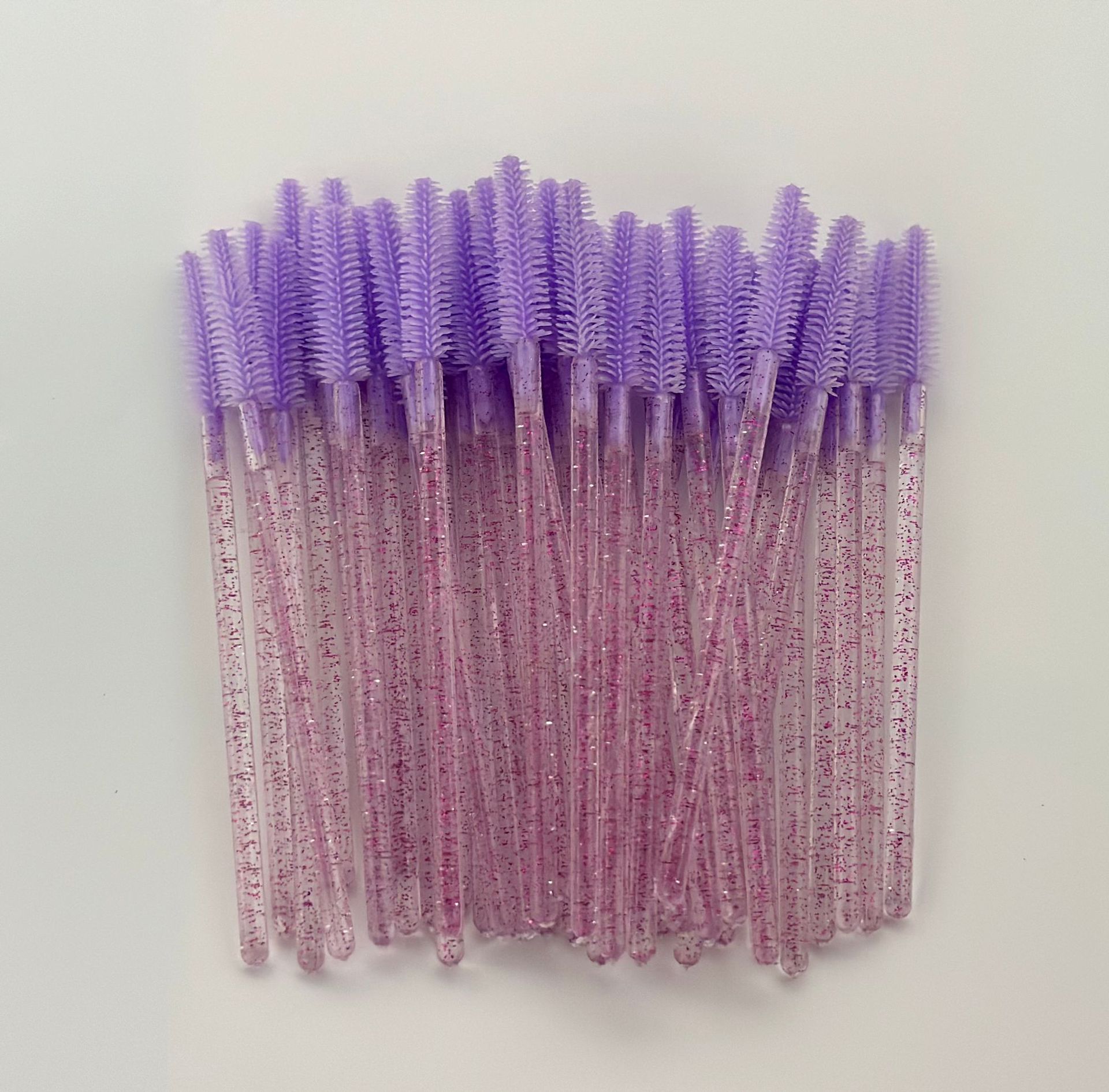 Transfronterizo mayorista cepillo de pestañas de silicona barra de cristal belleza herramientas de belleza de pestañas de silicona cabeza cepillo de maquillaje de pestañas