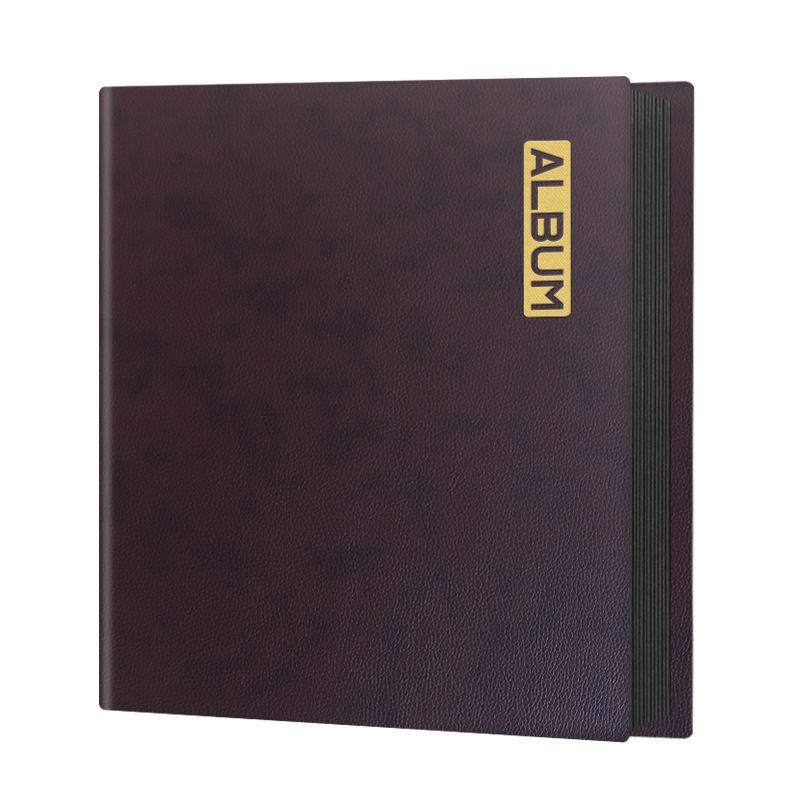 A4 다크 브라운/20 페이지 블랙 카드