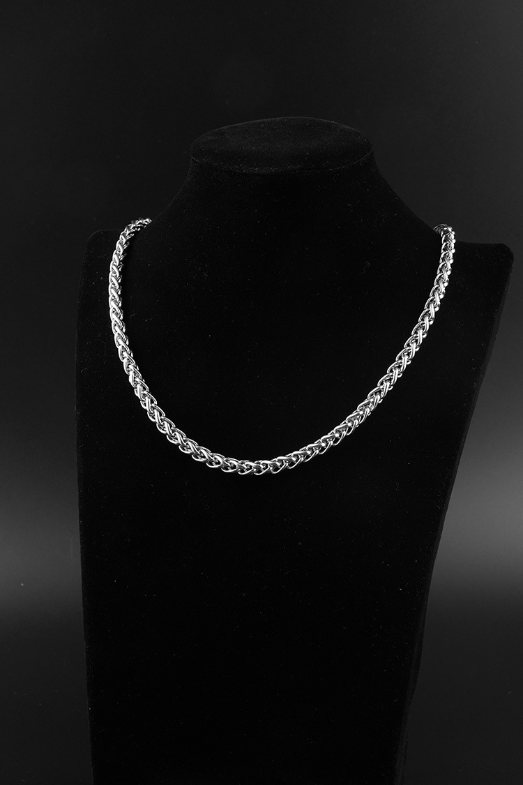 Collier chaîne panier de fleurs en acier inoxydable mixte_voghion.com