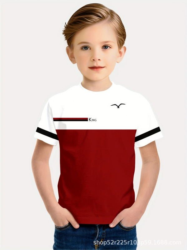 子供半袖TシャツカテゴリーA夏新作男の子ベビー女の子服韓国版2025子供服|undefined
