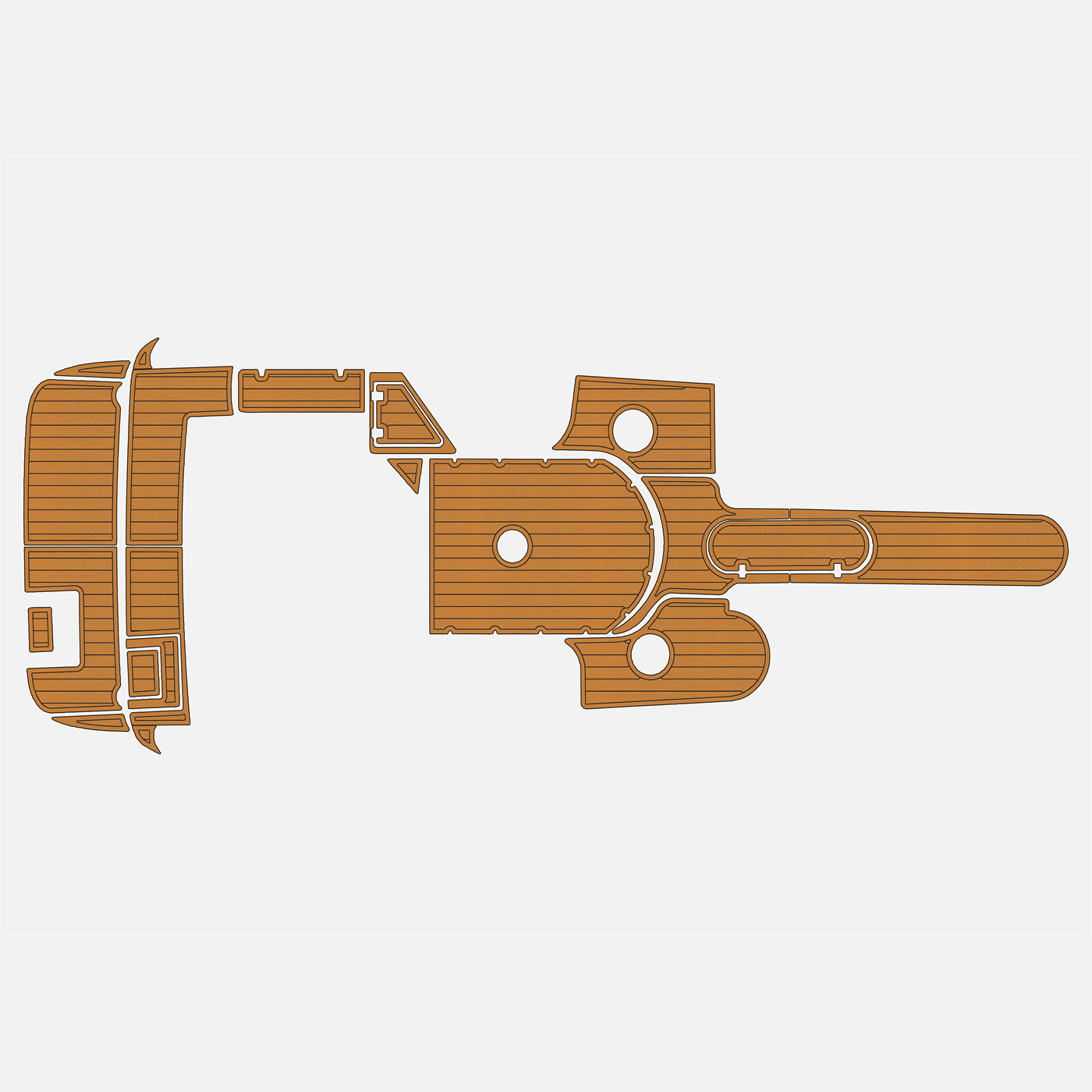 1998-2005 Rinker 232 Captiva EVA Teak Marine Foam Floor