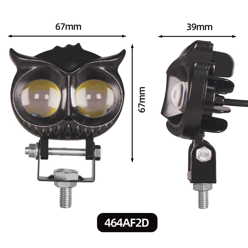 Carcasa de faro de motocicleta con diseño de cabeza de gato/águila, carcasa de faro para vehículos eléctricos, carcasa de faro de aleación de aluminio, fundición a presión.