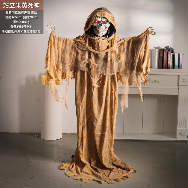 Decoración de Halloween Fantasmas eléctricos control de voz inducción de pie de la muerte Fantasmas Zombies Fantasmas Horror Decoración Props de la casa embrujada