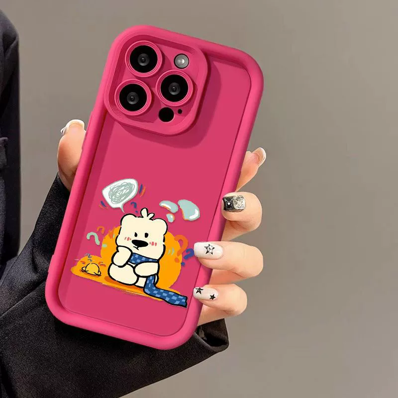 Apple, совместимый чехол для телефона, матовый милый iPhone 16, iphone, 15