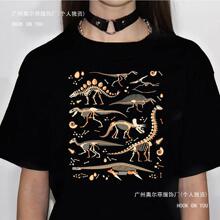 Dinosaur Tee women streetwear t-shirts female graphic 2000s
