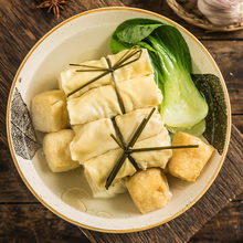 老宁波面结牛吃草荠菜鲜肉面结千张包百叶包馅速食早餐火锅私房菜