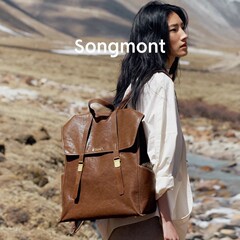 Songmont山下有松山行系列觅野双肩包款植鞣牛皮电脑包休闲旅行
