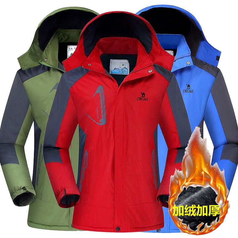 Jacket fleece-lined thickened cotton-padded jacket raccoon jacket men's plus size Leisure Work cotton-padded jacket outdoor autumn and winter cotton-padded jacket