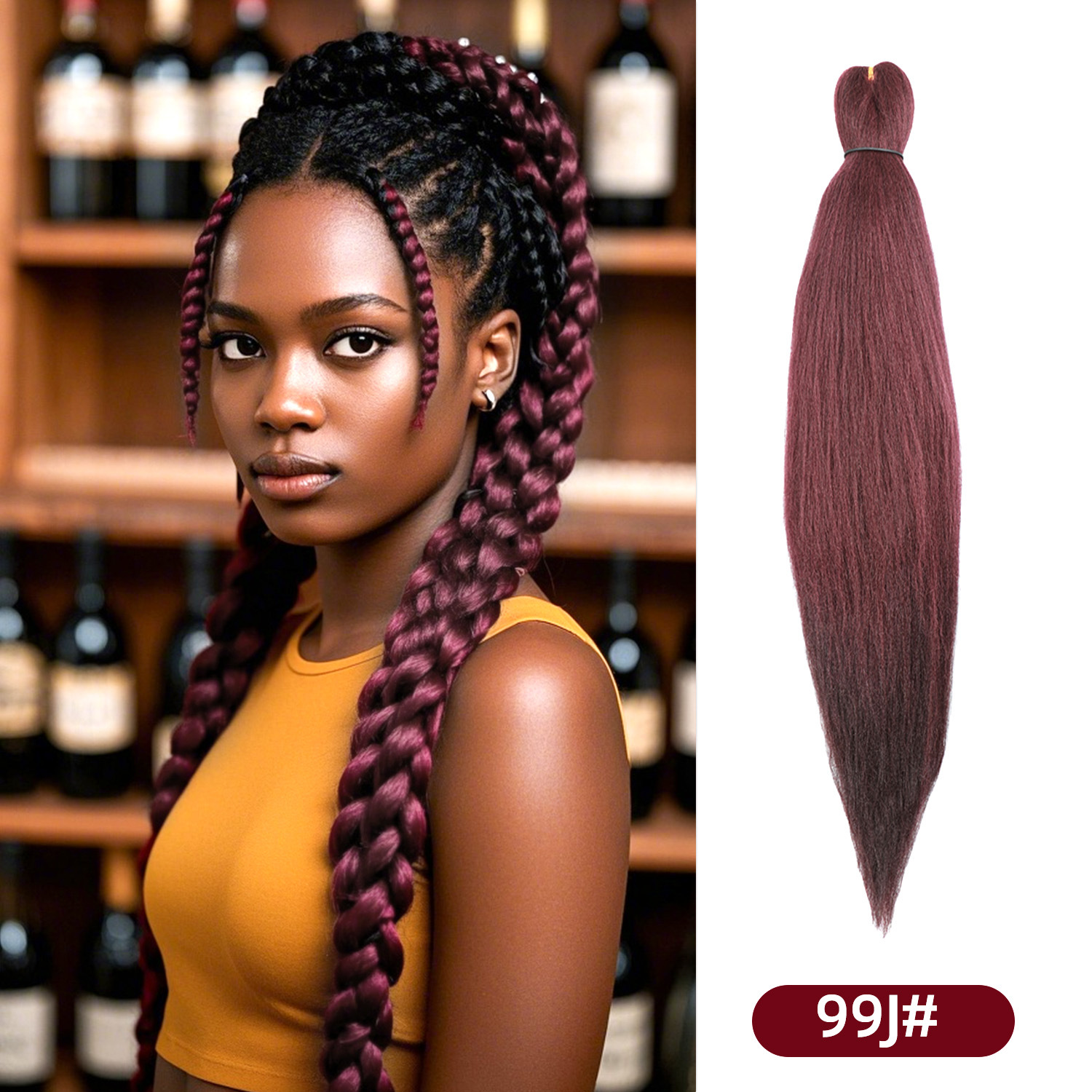 Pelucas de trenzas grandes EZ para actuaciones, populares en línea, trenzas versátiles para mujeres africanas, rastas de fibra sintética de colores al por mayor, muy vendidas en África.