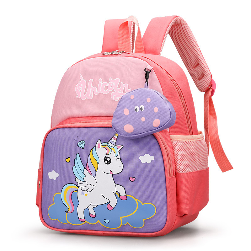 Mochila de jardín de infantes para niños 4 - 7 años de niña bebé bolsas lindas bolsas de dibujos animados para niños