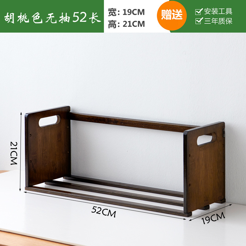 Estantería de escritorio estudiante dormitorio escritorio estantería de múltiples capas simple muebles de madera maciza moderno estante de almacenamiento