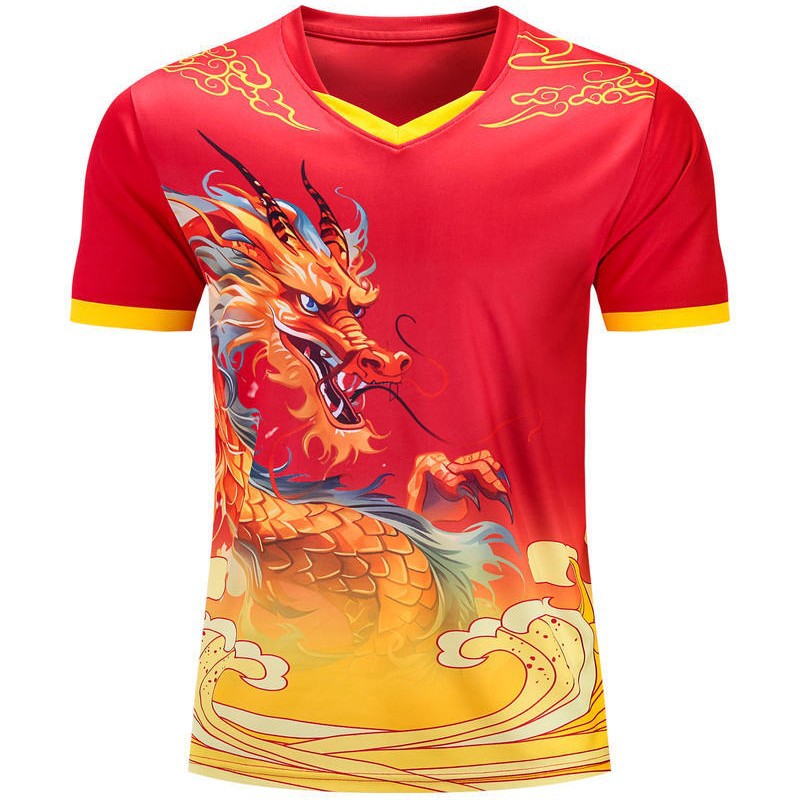 Trajes de fútbol trajes de entrenamiento con patrón de dragón mangas cortas 2025 nuevos trajes deportivos de carreras de barcos dragones