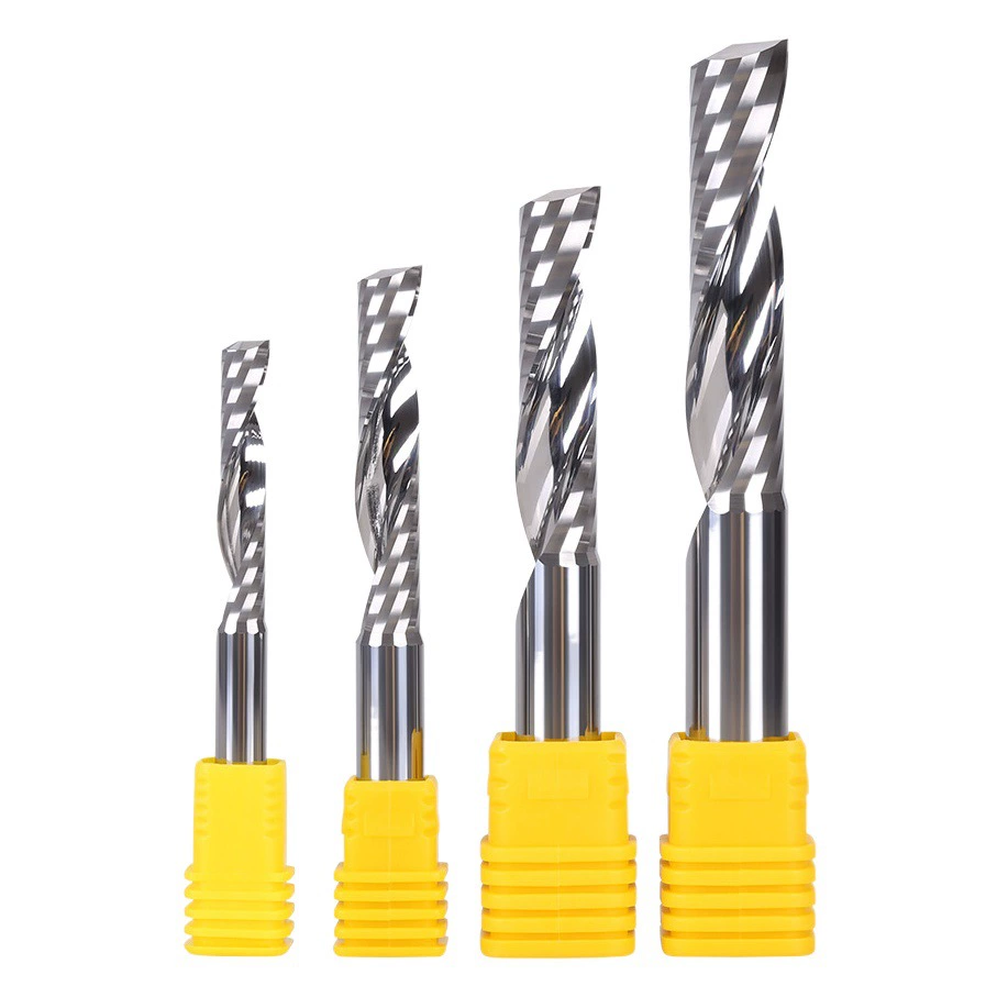 2A полированная Вольфрамовая сталь 3175 полированная односторонняя спиральная фреза акрил ПВХ без заусенцев гравировальный инструмент с ЧПУ