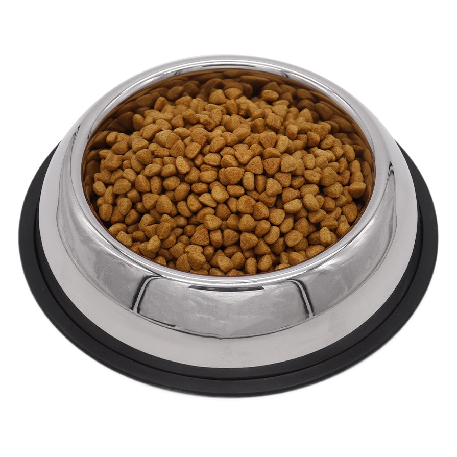 Tazón para perros Tazón para perros Tazón para perros Tazón para mascotas de acero inoxidable anti-volcado Tazón de arroz para perros Tazón de agua Suministros Tazón para mascotas Tazón para gatos antideslizante