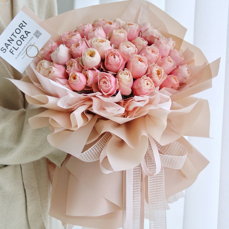 Papel coreano liso para envolver ramos de flores, papel mate impermeable, papel coreano para ramos, papel para envolver floristerías, arte floral mate impermeable