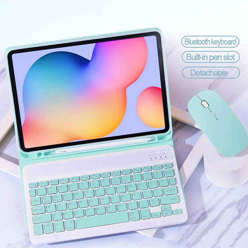 Suitable for Samsung Tablet A8/S6 Lite Bluetooth Keyboard S11 Protective Case A9+ Magnetic Pen Slot Case S10Fe Case