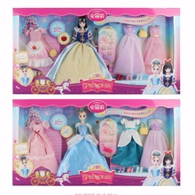 安麗莉夢幻公主女孩玩具洋娃娃禮盒大套裝 黑發金發精美大禮盒包