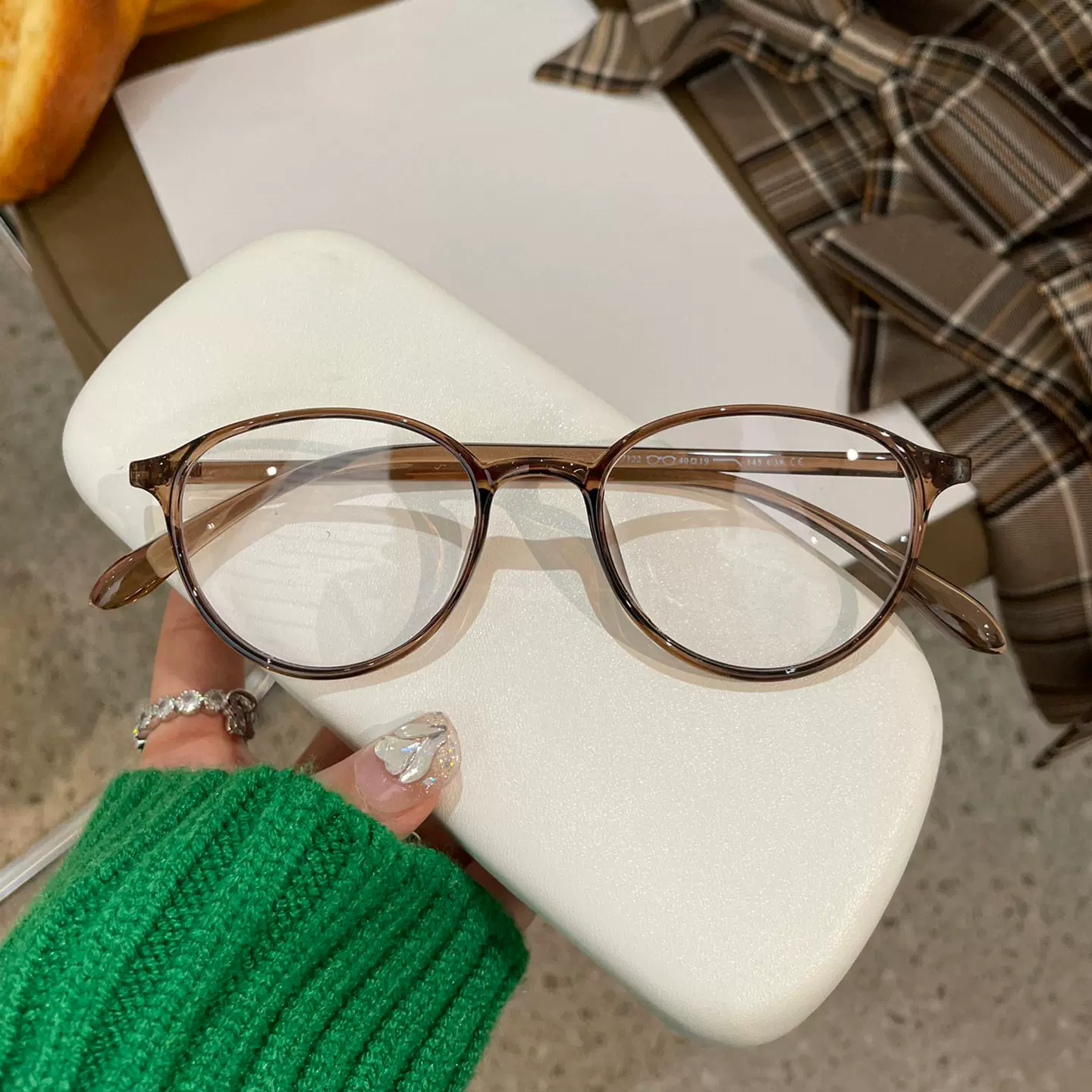 2023新款超轻TR90眼镜7122小脸显瘦黑框眼镜可配有度数素颜网红款