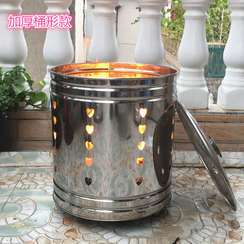 Burning paper Fever stainless steel Trash Large Tinfoil Residential quarters Cemetery Paper furnace