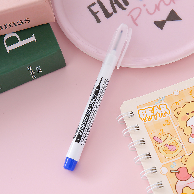 Marrotulador de cabeza larga, bolígrafo creativo de carpintería, marcador de baldosas de cerámica de boca profunda, decoración de baño, marcador aceitoso especial al por mayor